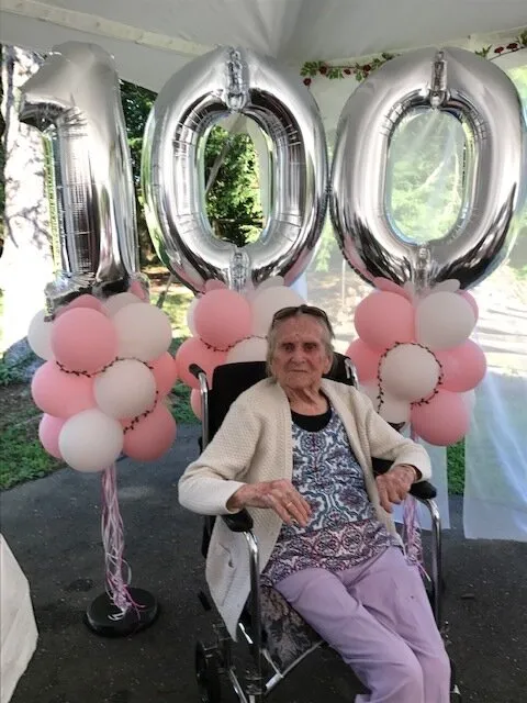 100th birthday helium bouquets